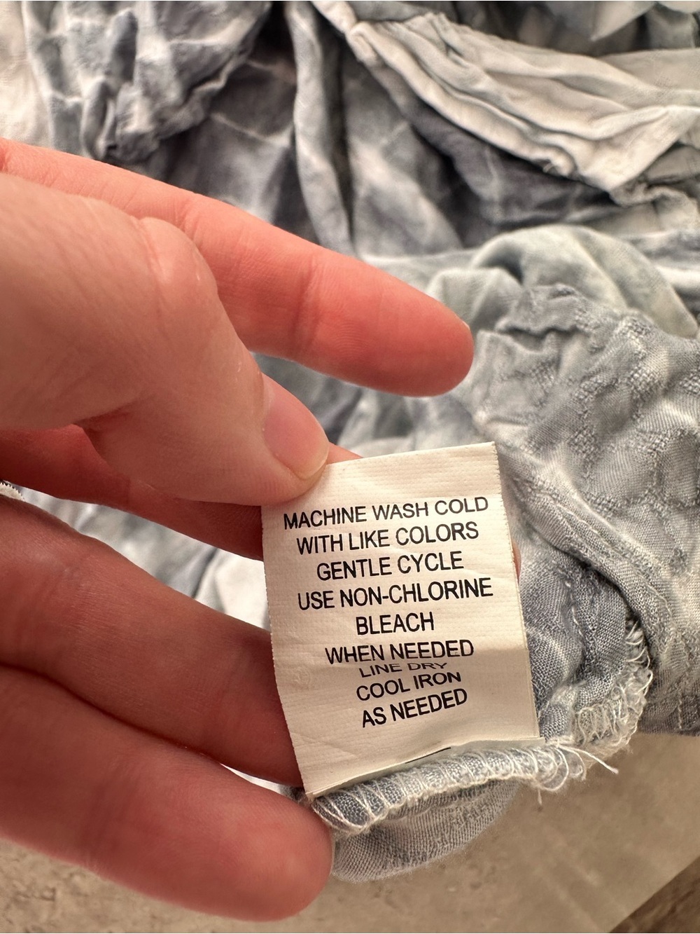 Blue Island Blue & White Tie-Dye Dress | Size Medium - Picture 14 of 14